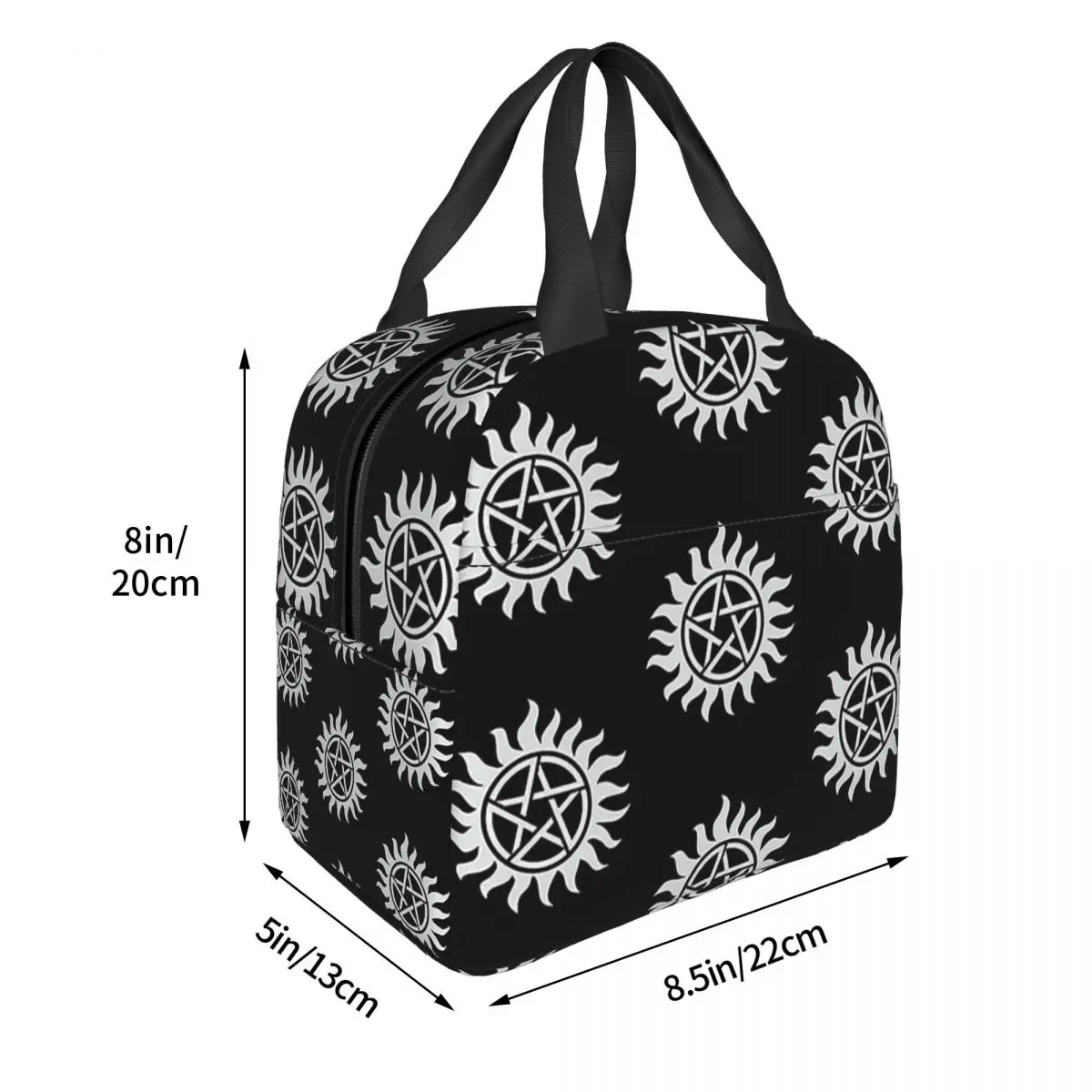 Supernatural Protection Lunch Bags Insulated Bento Box Lunch Tote Resuable Picnic Bags Thermal Bag for Woman Girl School