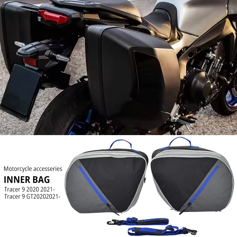 For Yamaha Tracer 9 GT TRACER 9GT Motorcycle Luggage Bags Black Expandable Inner Bags Tracer9 GT Tracer900 tool bag