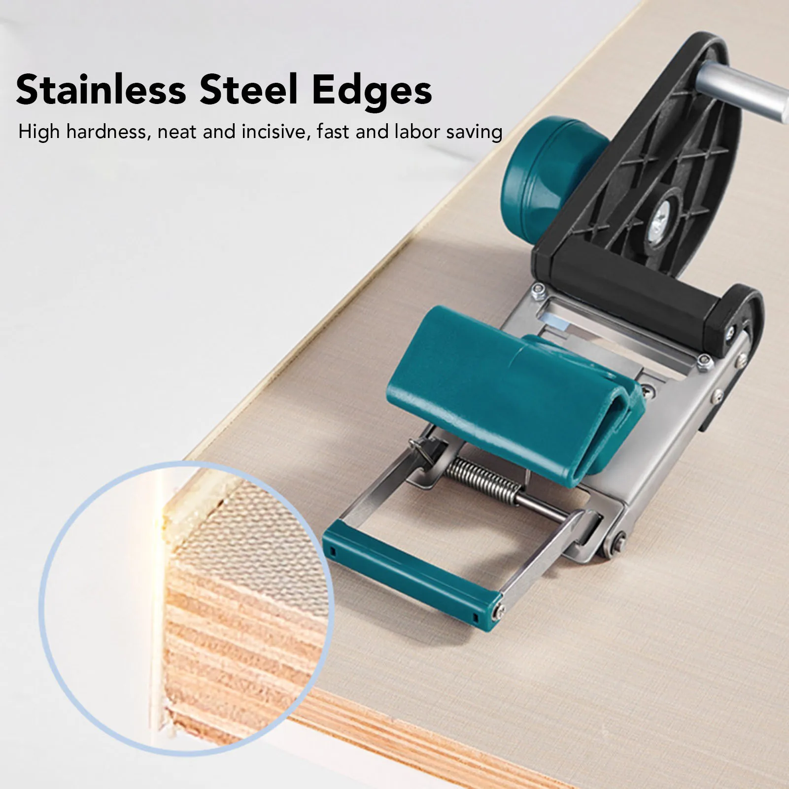 ขอบแถบTrimmerไม้Trimmerปลอดภัยและไม่ลื่นโค้งตรงสําหรับภายใน 3 มม.ความหนาสําหรับผลิตภัณฑ์ไม้