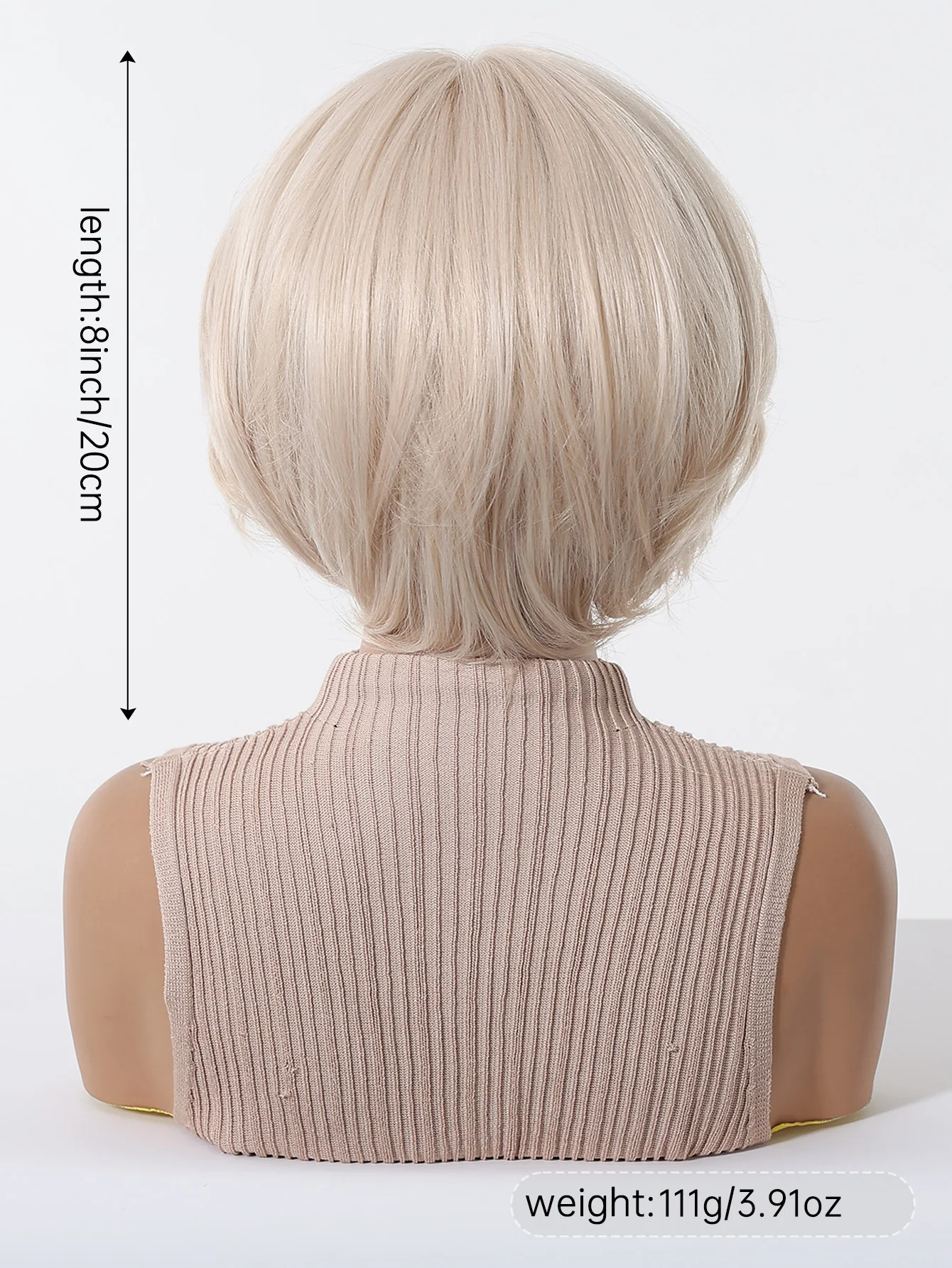 EASIHAIR Short Wavy Lolita Synthetic Wigs for Women Blonde Wavy Wigs With Bangs Heat Resistant Natural Hair Cosplay Party Daily
