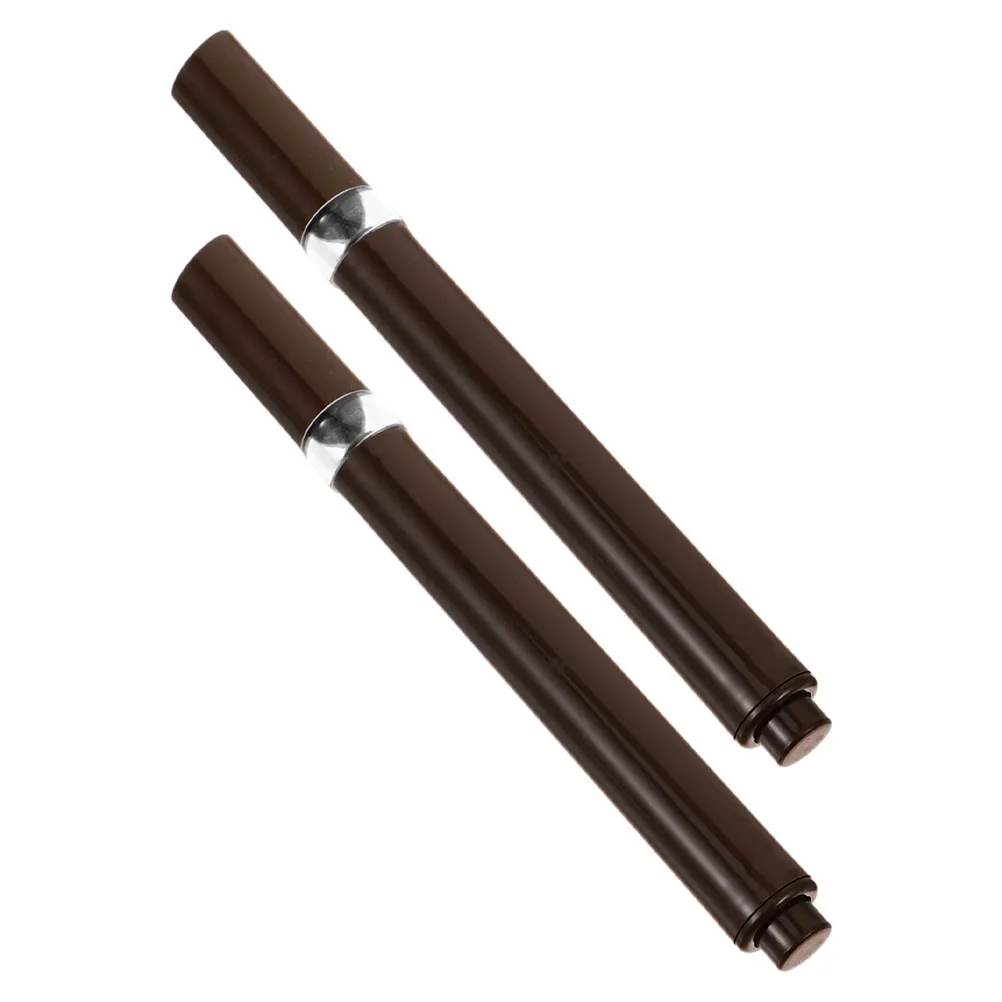 

2pcs Lip Gloss Lip Balm Press Pen 2Ml Translucent For Nail Oil Cuticle Care Refillable Container Brush