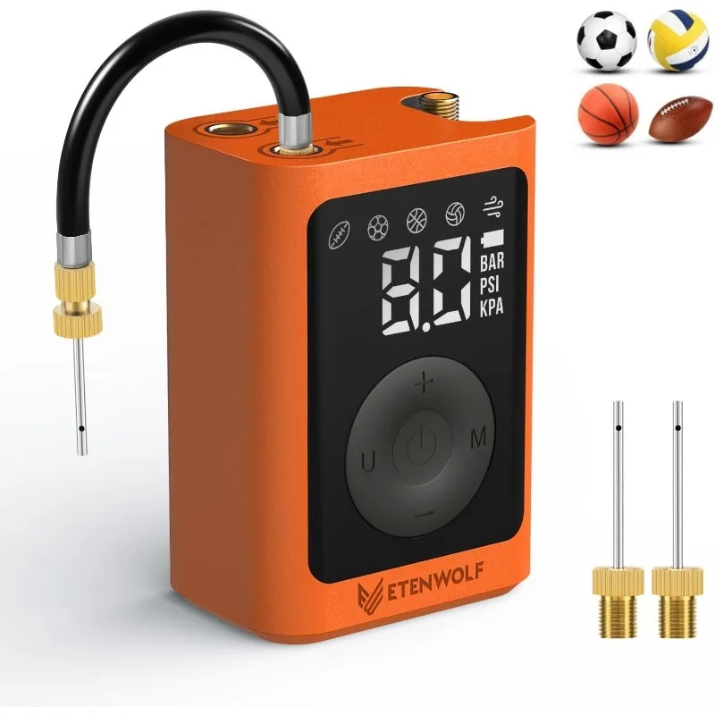 

ETENWOLF P300 Plus Ball Pump, Electric Basketball Pump Inflation and Deflation, with 3200 mAh Rechargeable Battery, Air Pump for