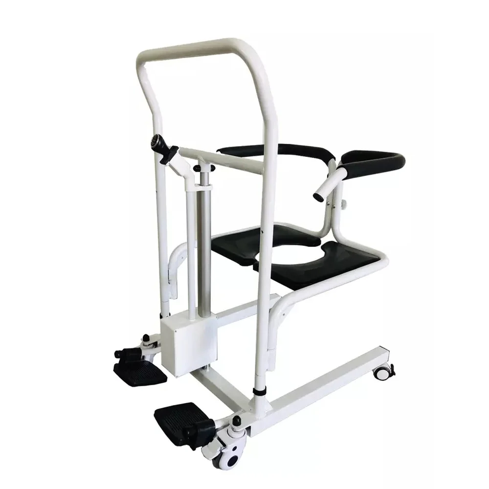Elderly patient portable hydraulic toilet chair rehabilitation treatment supplies medical lift care transfer