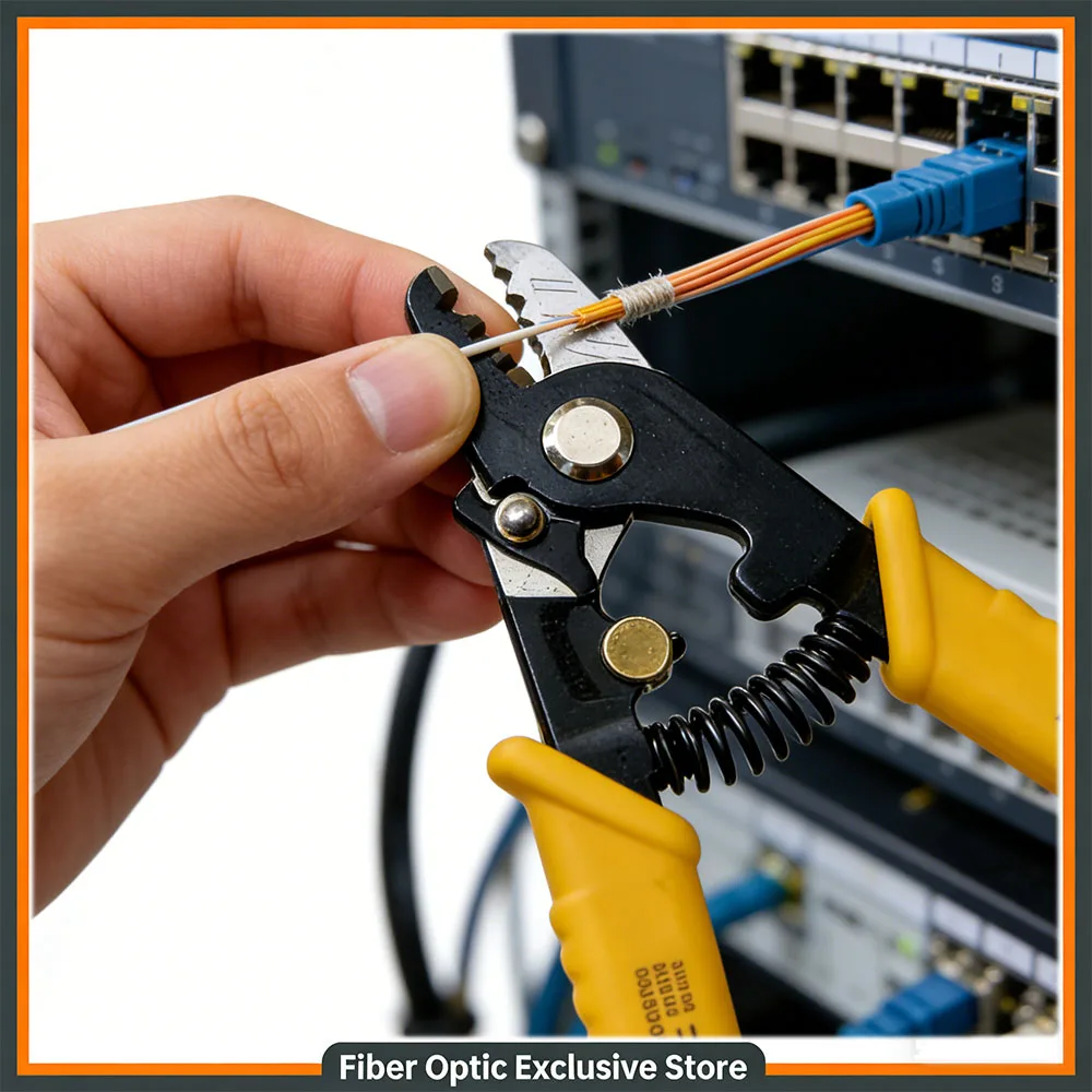 

Miller Clamp Fiber Optic Stripping Pliers For Stripping Fiber Optic Jumper Tail Fiber Bare Fiber Multifunctional Miller Pliers