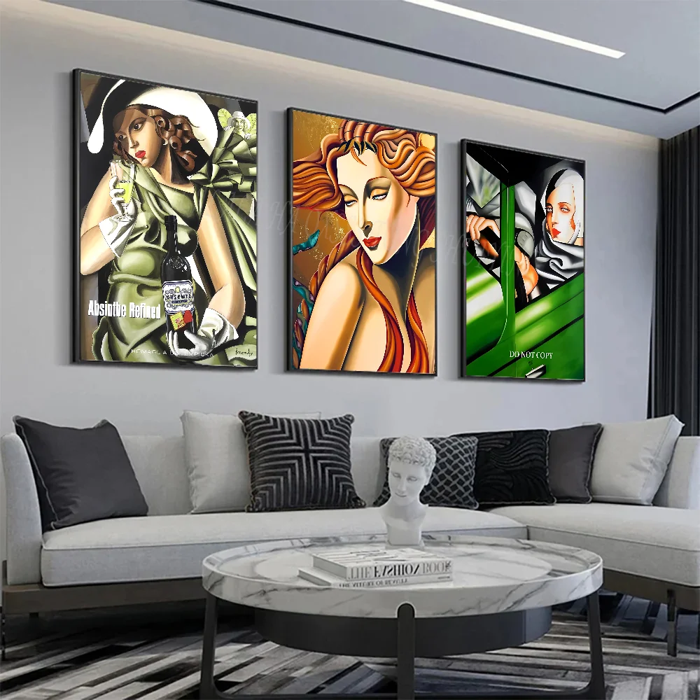 Tamara De Lempicka Artwork Poster Wall Art Home Decor Room Decor Digital Painting Living Room Restaurant Kitchen Art