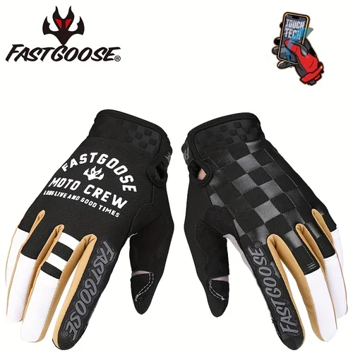 Imagen 2 del producto FASTGOOSE Motocross MX guantes deportivos Retro jinete motocicleta bicicleta de montaña BMX DH MTB guantes de ciclismo