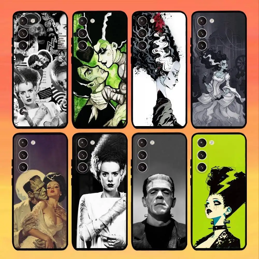 

american B-bride of frankenstein Phone Case For Samsung Galaxy A73,21,22,32,71,53,52,51,80,5G Soft Black Cover