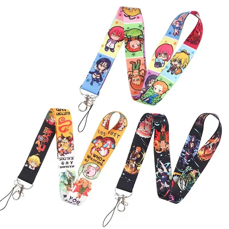 

Wholesale!!! The Seven Major Crimes of Animation Cell Phone Key Card Identification Straps USB Badge Holder Hanging With Card