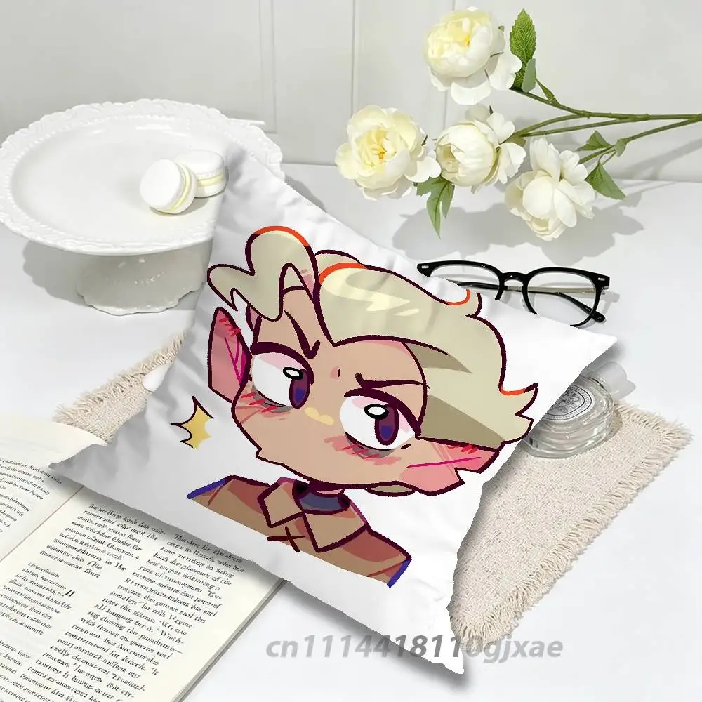 Grimwalker Hunter The Owl House Reflective Pillow Case For Bedroom Car Office Decoration Living Room Sofa Cushion Cover Suitable