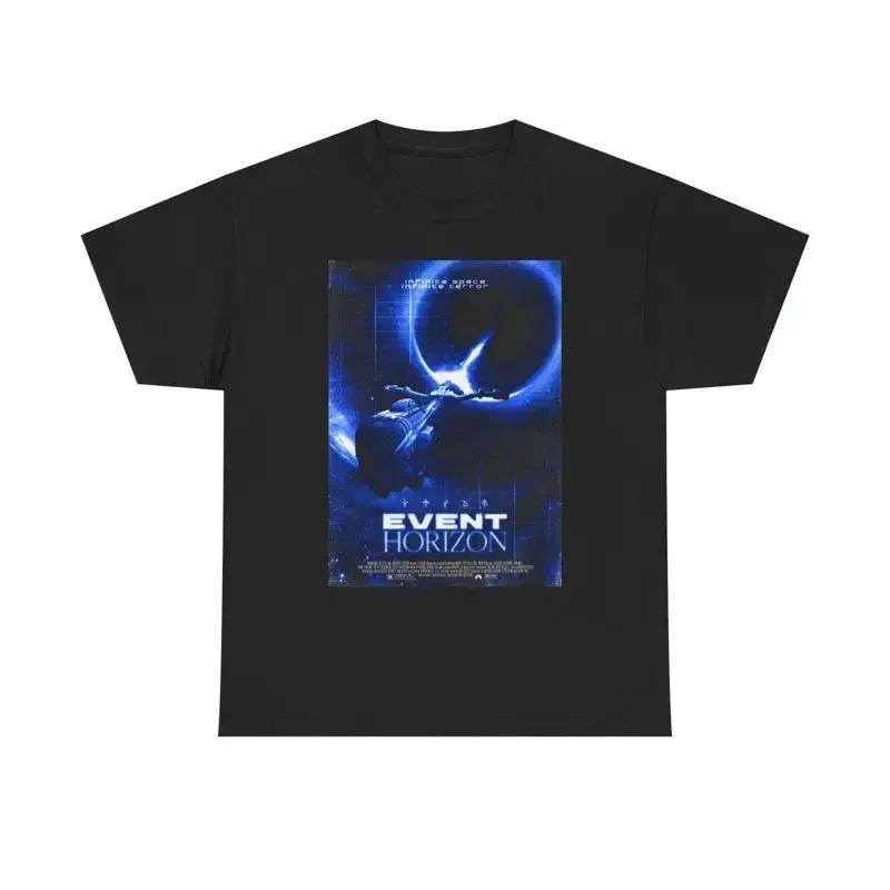 Camiseta con póster de la película Event Horizon, nueva, de algodón