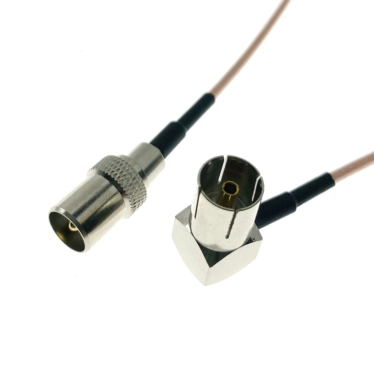 RG316 IEC FEMALE Right Angle 90 Degree Head to TV IEC Male Connector 50Ohm Low Loss Jumper Coax RF Cable