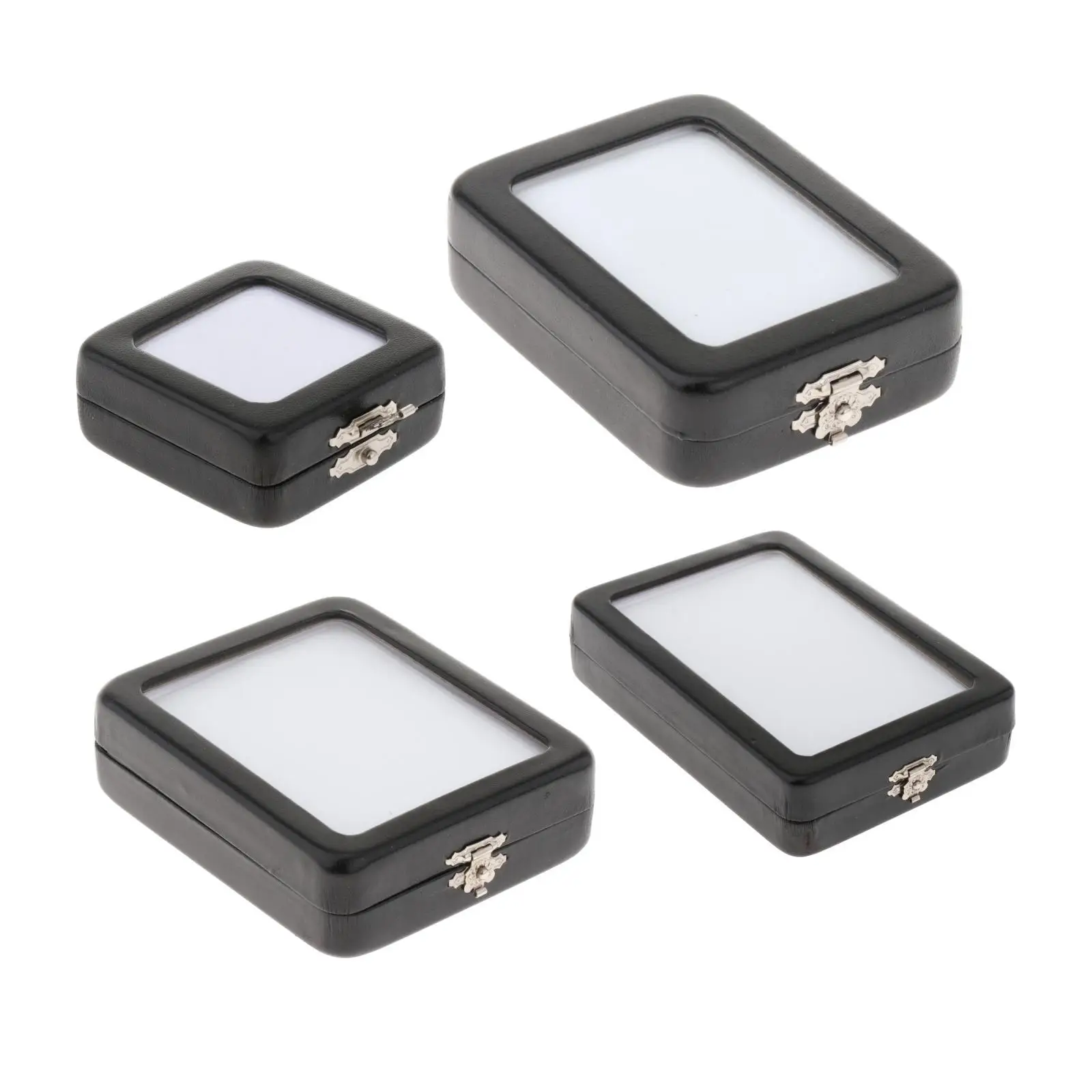 

Diamond Display Case with Clear Lid Storage Case Bare Diamond Storage Box Jewelry Storage for Bracelets Loose Gemstones Rings