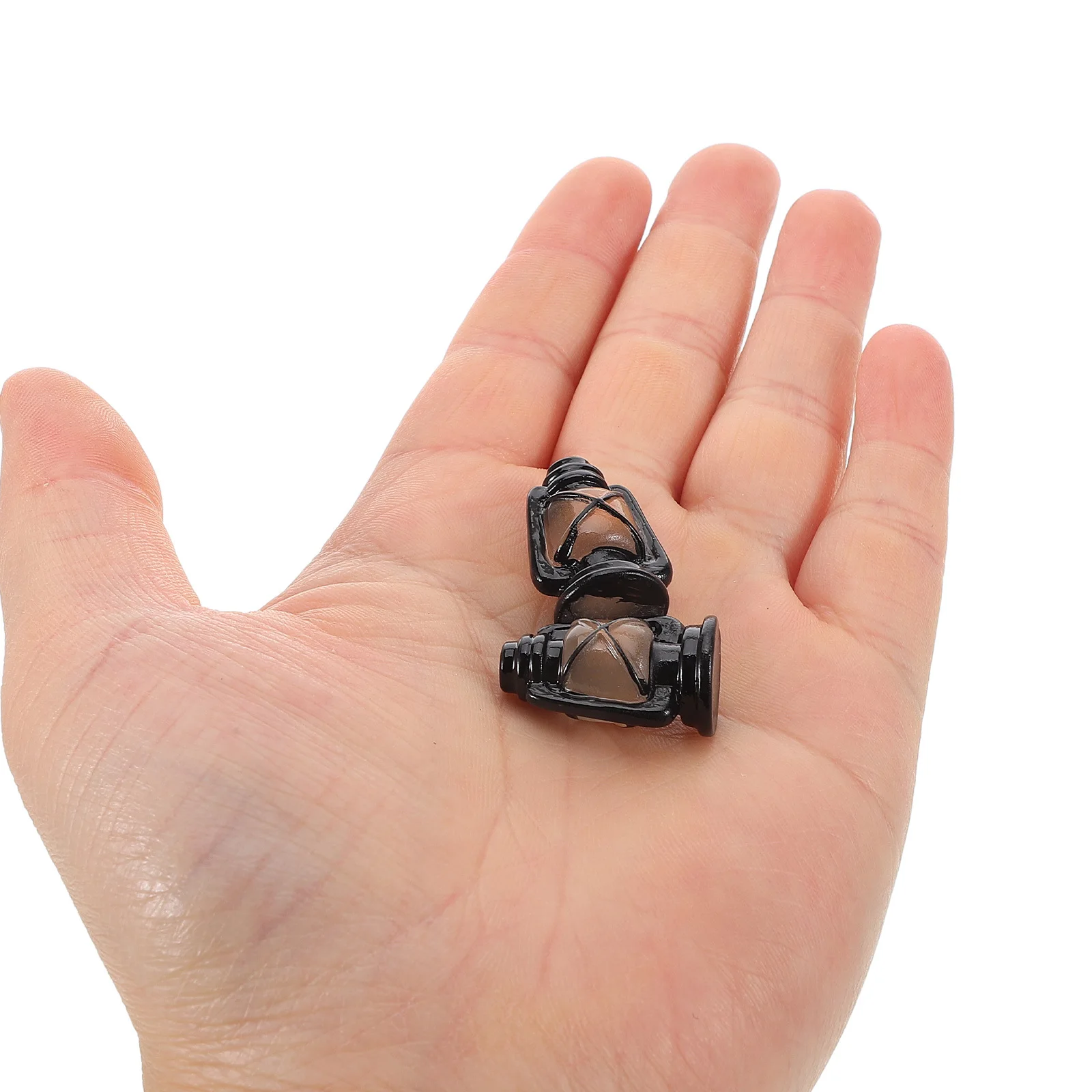 12 個ミニチュアランプヴィンテージスタイルオイルライトドールハウス装飾ミニハウス DIY クラフトデスクトップディスプレイマイクロ風景