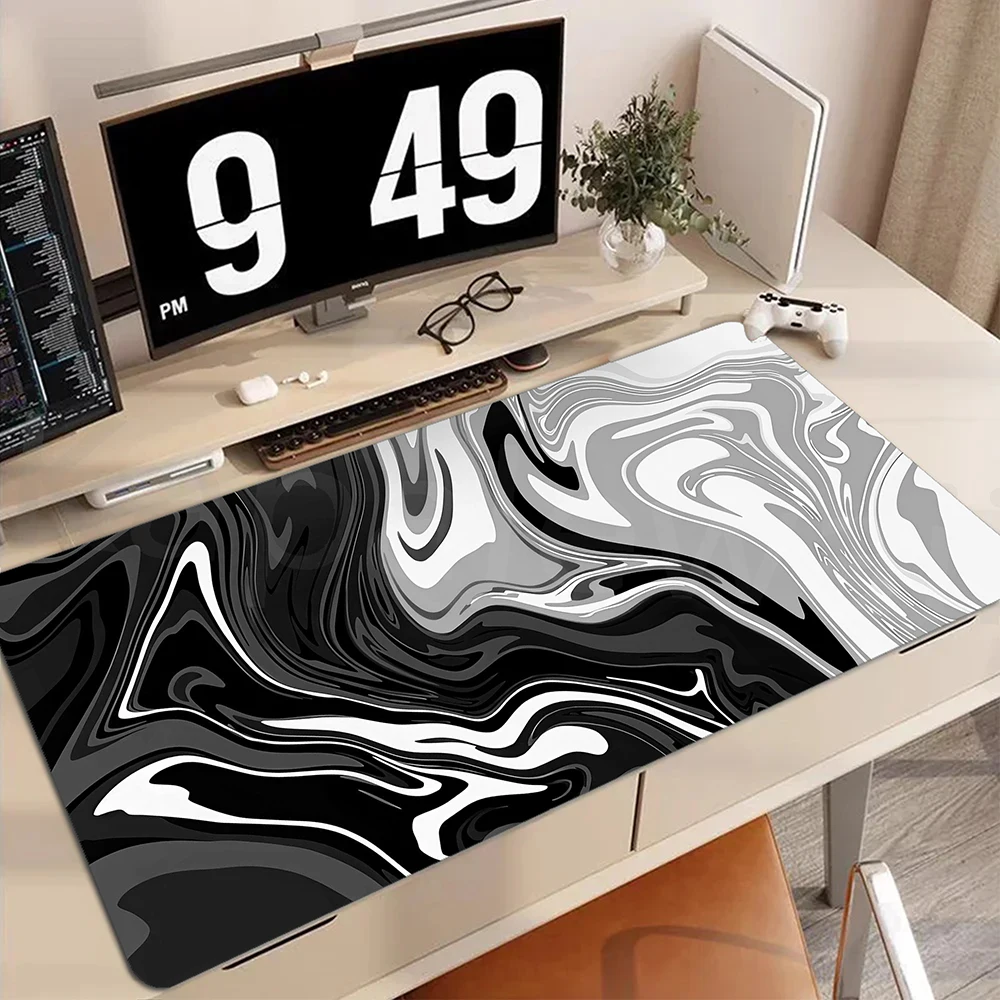 Großes Strata Liquid Mauspad für Gamer Mausepad Gaming Speed Tastatur Pads Mous Matte Büro Schreibtisch Schutz Matte 60x30cm Teppich