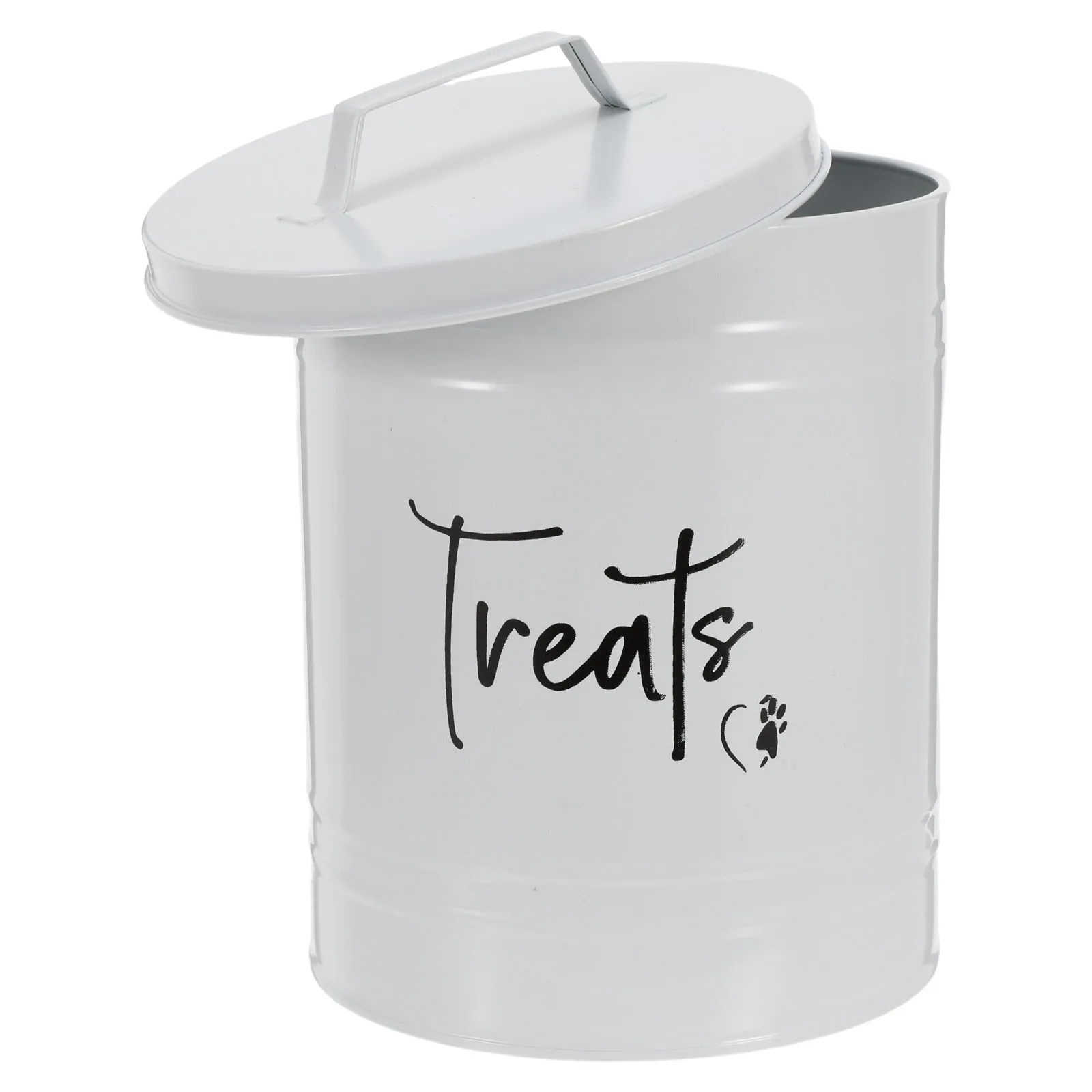

Dog Food Storage Container Metal Dog Food Container Holder Treat Bin With Lid Snack Storage Canister For Puppy Cats Home Kitchen