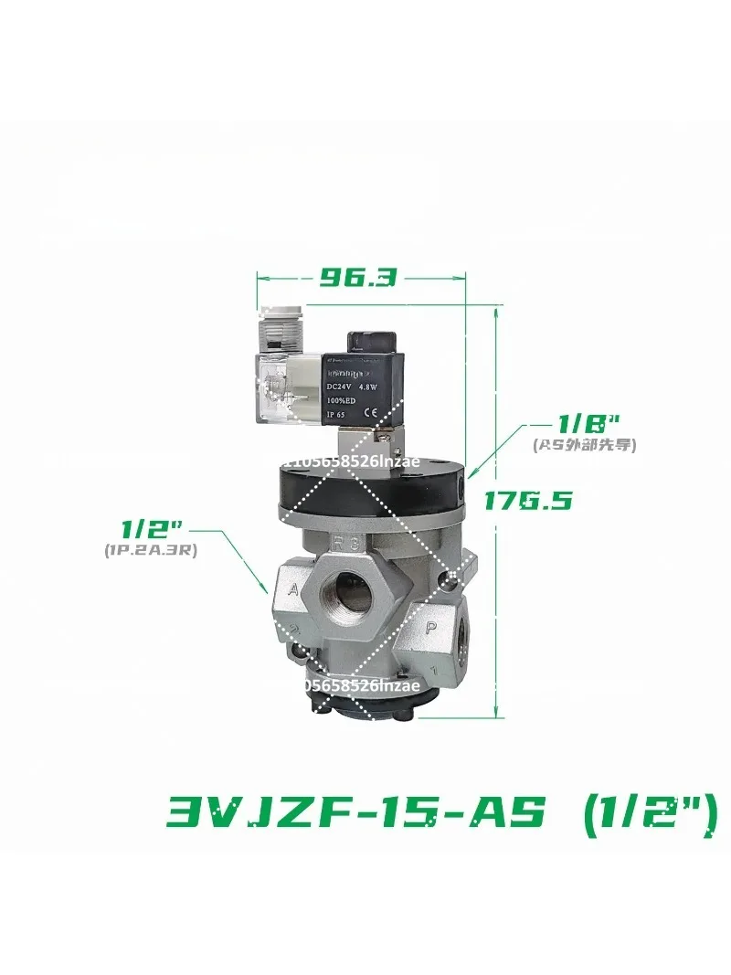 Paper Feeder Vacuum Solenoid Valve 3VJZF-25-AS-DC24V External Pilot