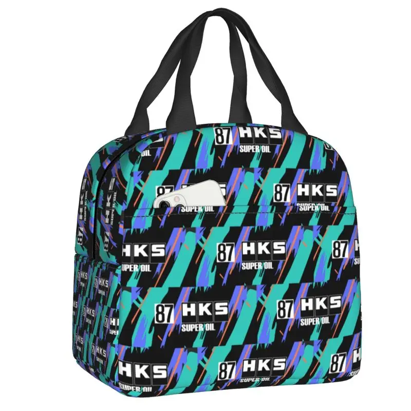 Custom H-HKSES R32 GT-R Poster Resuable Lunch Boxes for Women Waterproof Thermal Cooler Food Insulated Lunch Bag Office Work