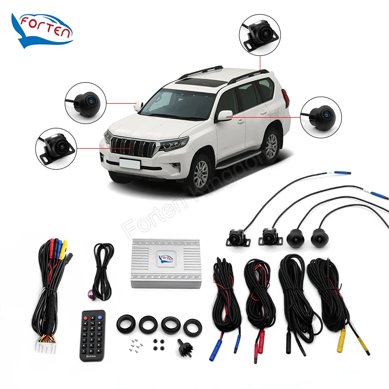 

360 Degree Bird Eyes View Car Camera with 2D/3D Surround Monitoring HD AHD Image Sensor Reverse 1-Year Warranty