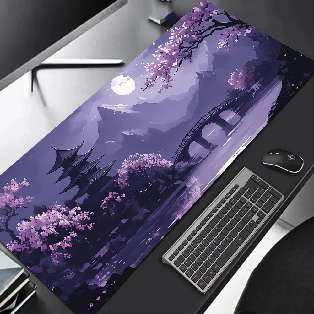 

Japanese Sakura Stupa Gaming Mouse Mat Household Non-slip Edge Lock Office Large Size FPS Gaming Control Table Mat