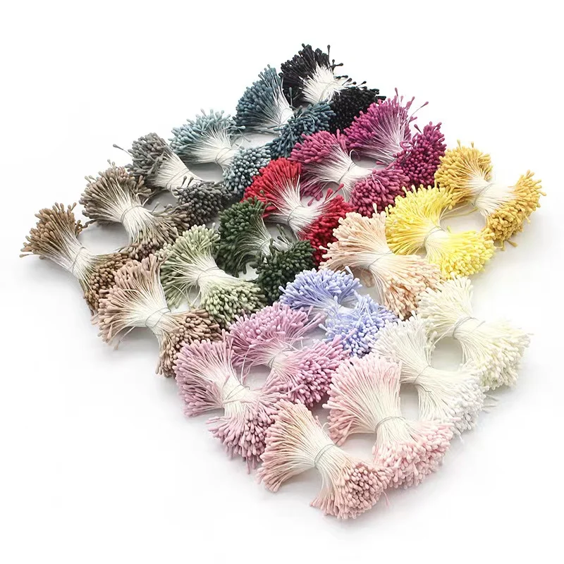 400/800pcs Flowers Stamen 55mm DIY Artificial Flowers Wreath For Wedding Party Home Decor Flower Core Stamen Flower Accessories 3