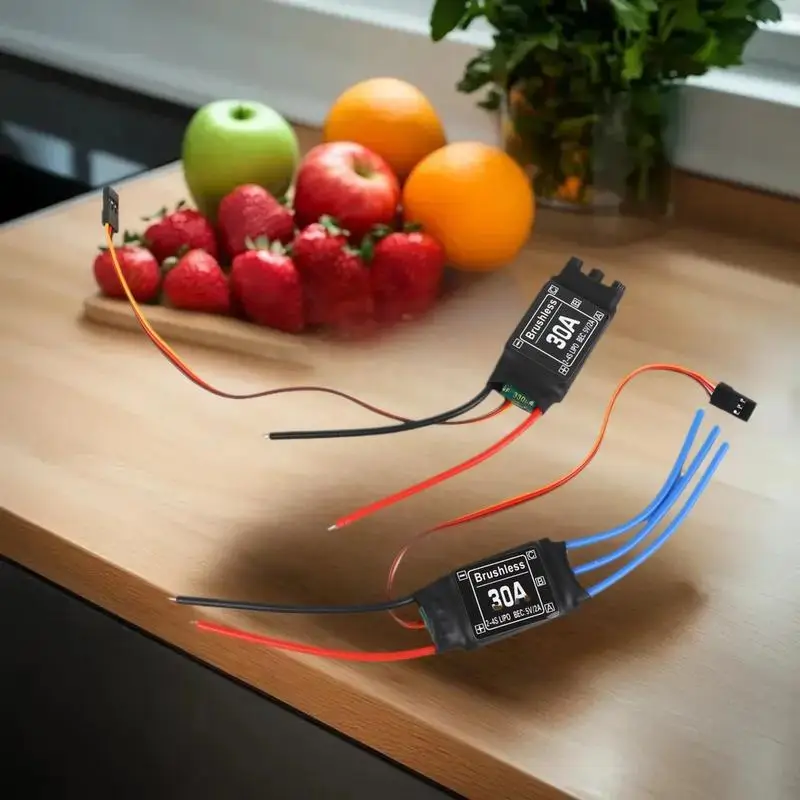 وحدة تحكم في السرعة بدون فرشاة 30 أمبير عالية الكفاءة مع قابس 5 فولت 3 أمبير UBEC وXT60 لطائرات بدون طيار RC FPV ومروحيات رباعية صغيرة. #4
