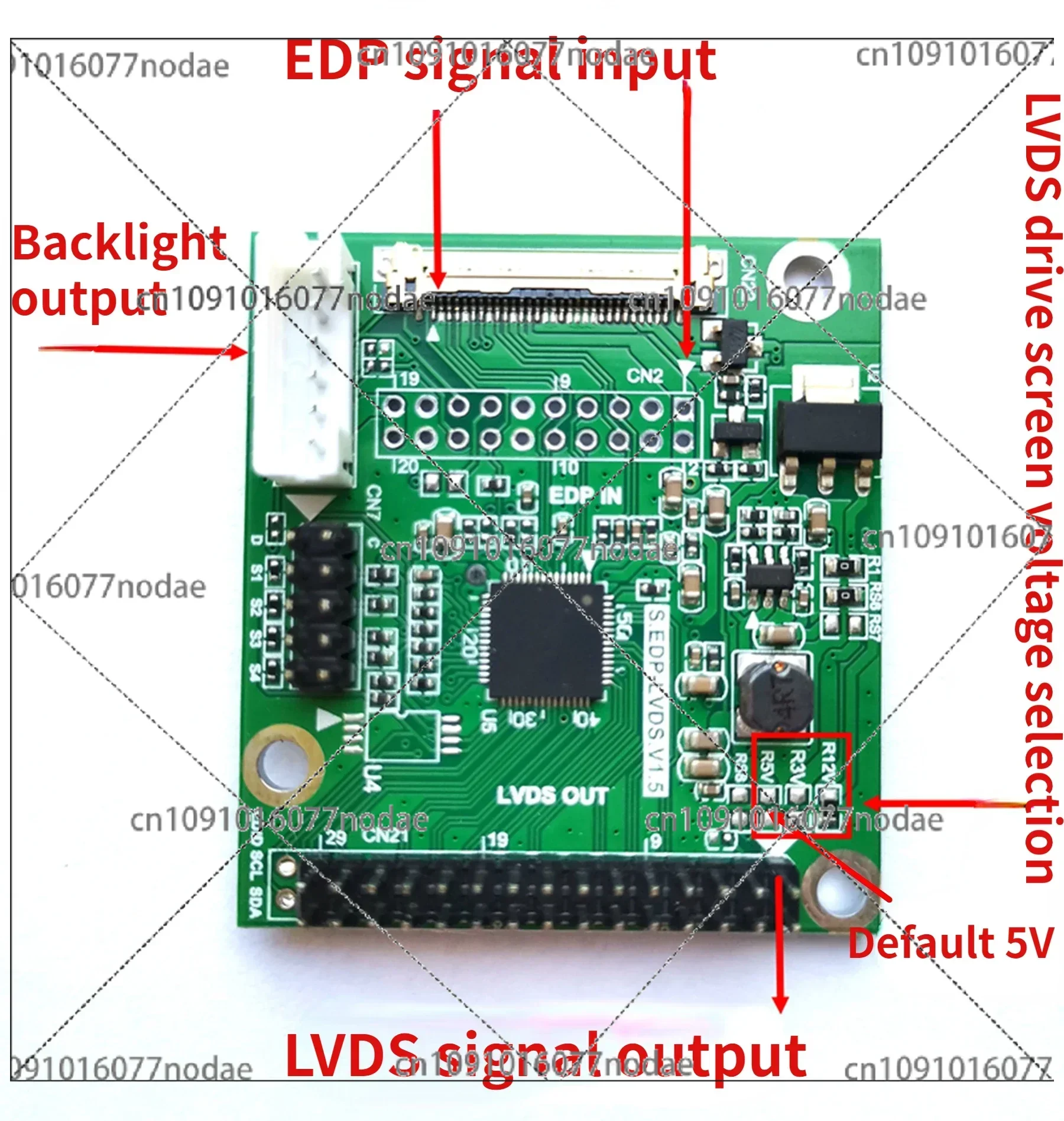 EDP To LVDS Driver Board Edp To Lvds Adapter Board, LVDS, Driver Board, Support Multiple Resolutions