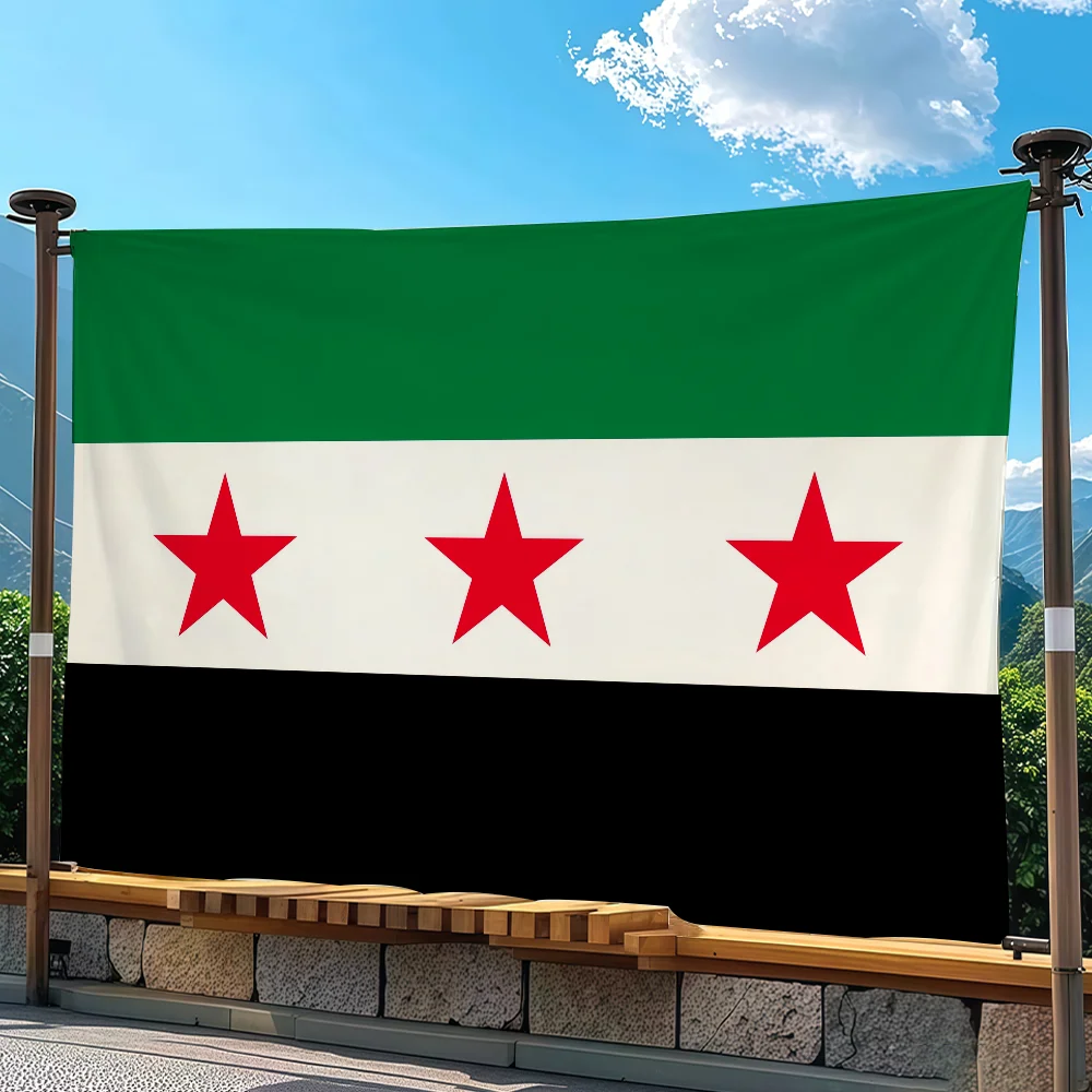 The S-Syrian Arab Republic flag Advertising Banner for Camping Decoration Outdoor & Garage Wall Hanging Decorations