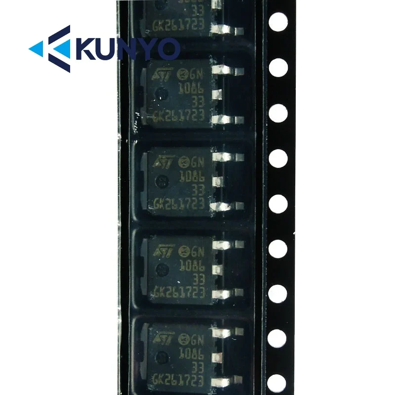 electronic Components LF33CDT-TR LD1117DT25CTR LD1086DT33TR TO252 3.3V 1.5A LDO low dropout voltage regulator ic