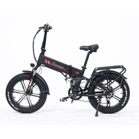 RANDRIDE YX20M Electric Bike 1000W Motor 20*4.0'' Fat Tires E-Bike 45km/h Max Speed 48V 17Ah Battery 80-90km Max Range 150kgLoad