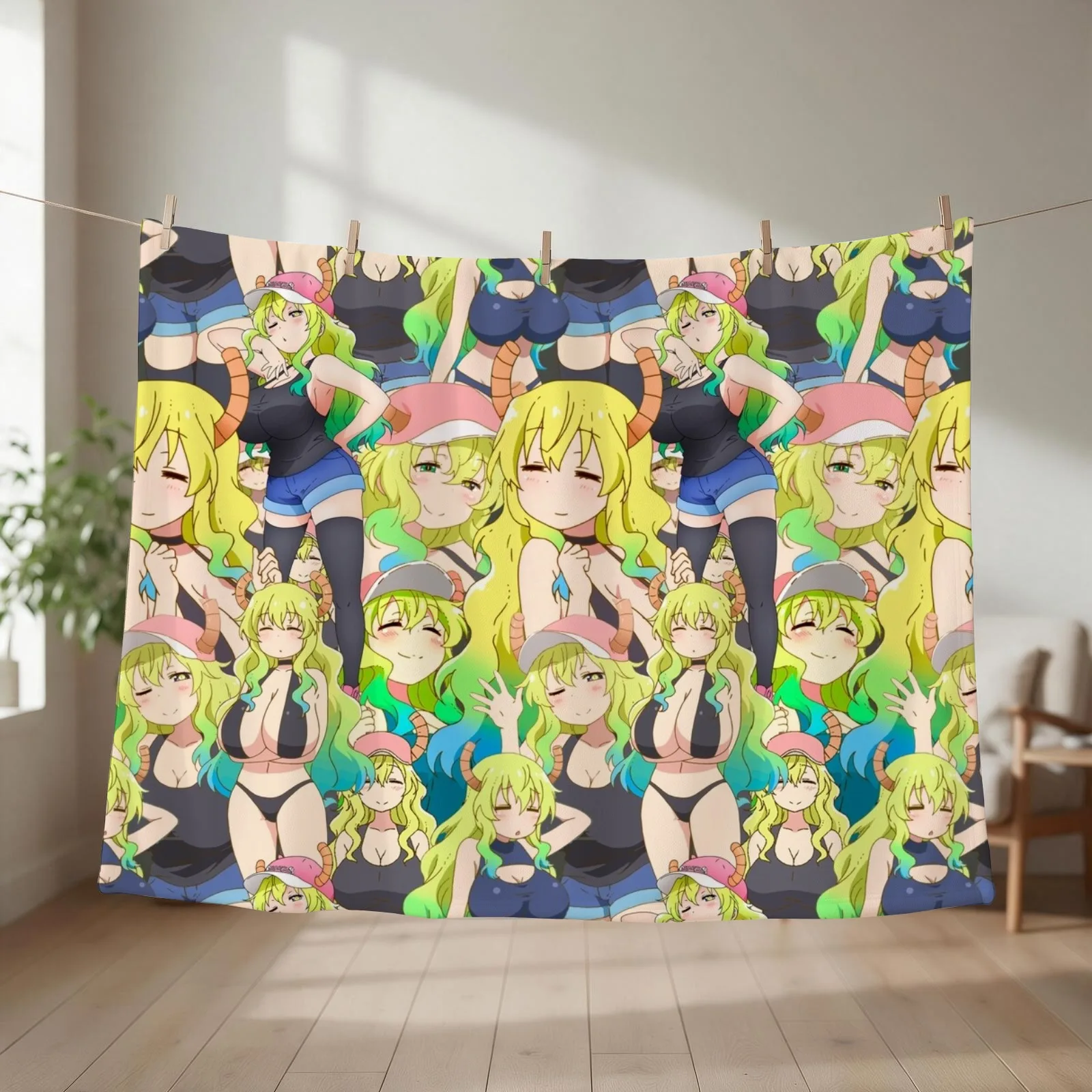 Lucoa Tribute Pattern Throw Blanket Soft Plaid Flannels Custom Stuffeds Blankets