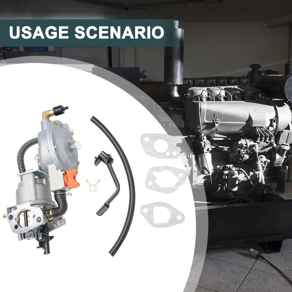 Dual Fuel Carburetor Assembly Compatible with For GX200 170F 168F 160F Portable For Generators 208cc 210cc 212cc for LPG CNG Use