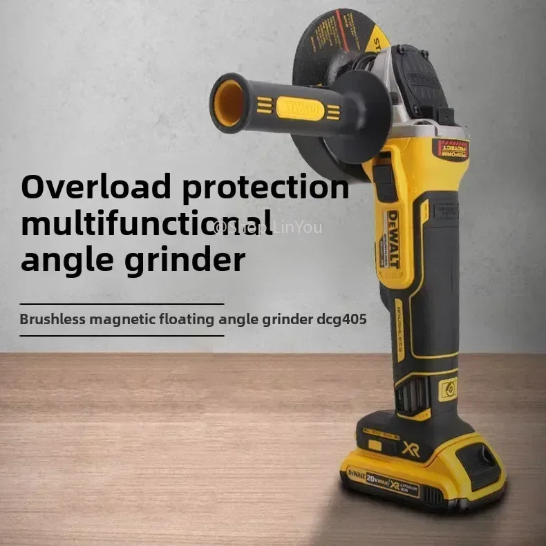 DEWALT DCG405 18V lithium battery brushless tools 125mm flat head angle grinder bare machine tool cutting machine  power tools