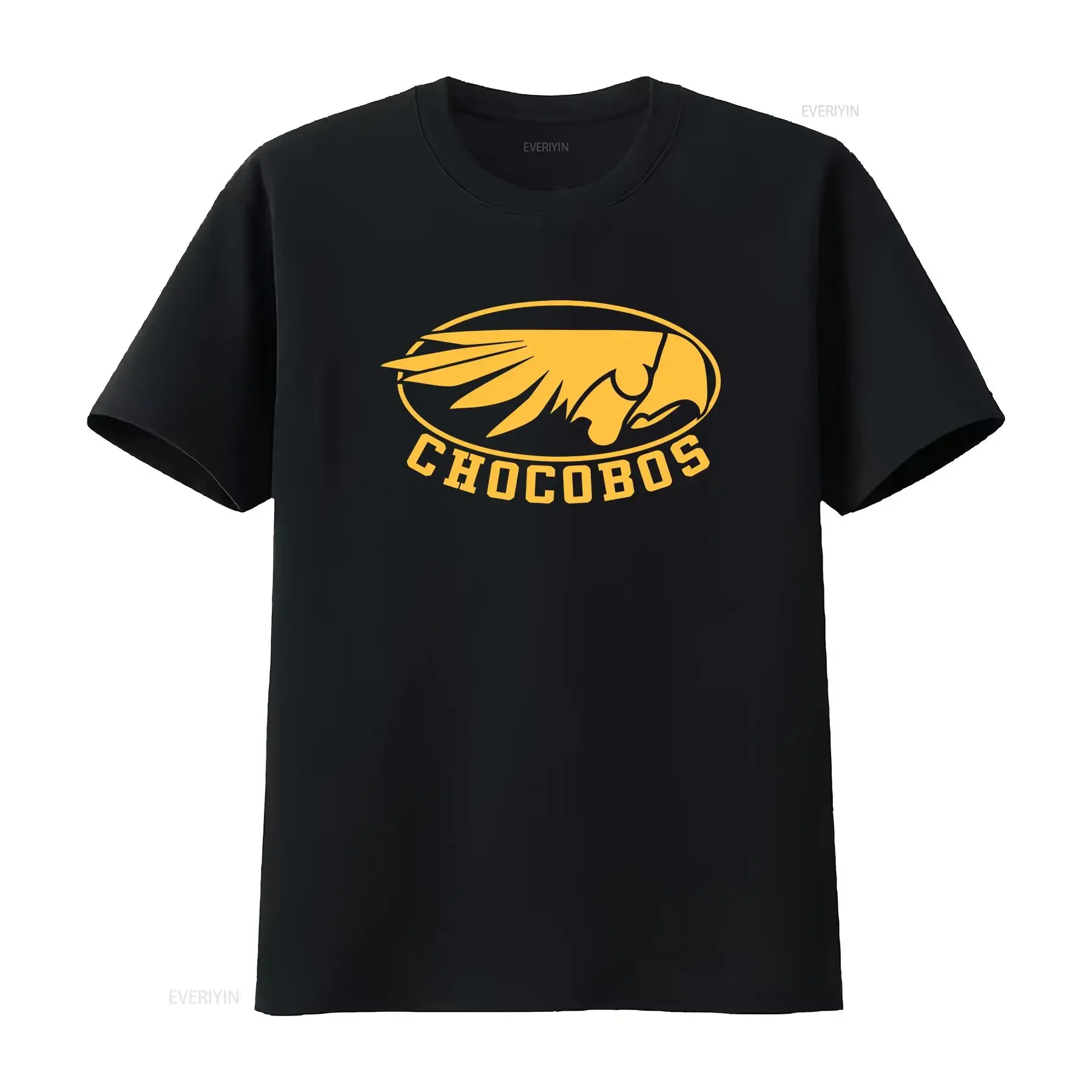 T shirt Chocobos Men Black Size S 5XL vintage Washed designer clothes Versatile Top For Everyday Wear Comfortable Soft Unisex