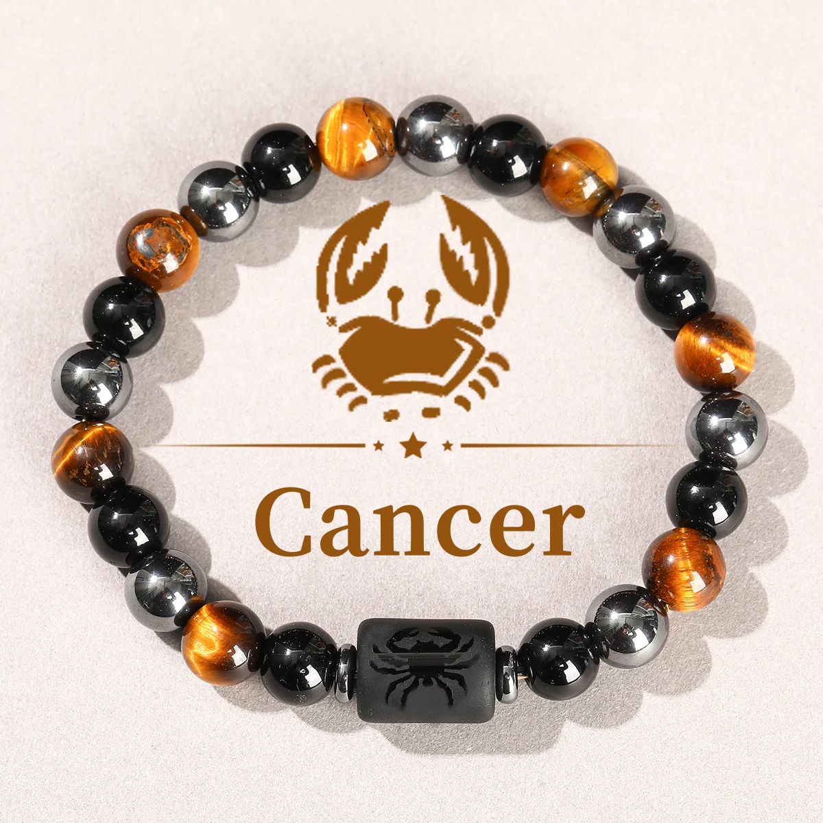 JD زودياك تسجيل سوار أوم 12 كوكبة الحجر الطبيعي أساور الجوزاء العذراء ليو الميزان سوار النساء الرجال الصداقة هدية #5