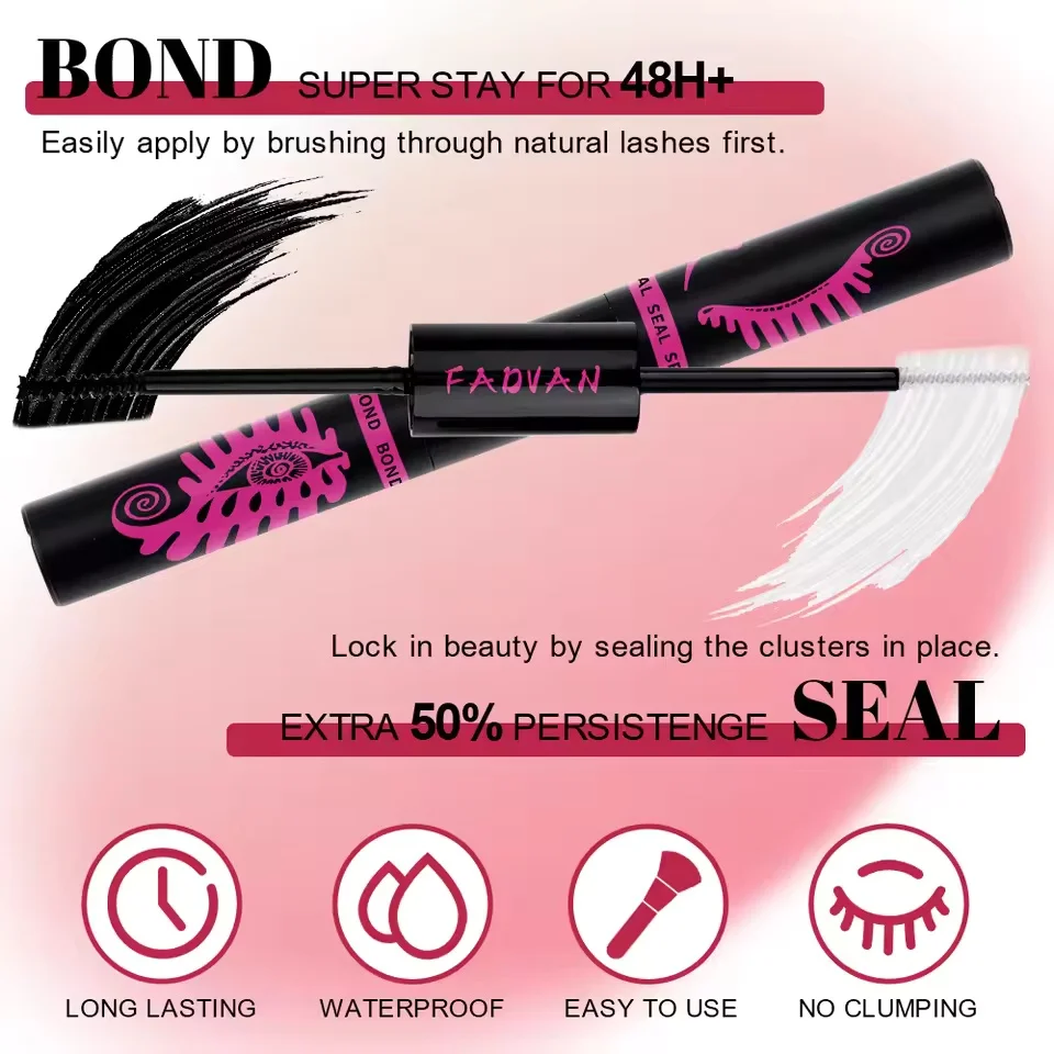 FADVAN Segemented DIY Lash Extension and Glue Suit 12Rows 8-16mm Length Waterproof Use to Easy Eyelsah Suit