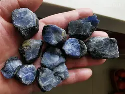 100g Rare natural stones and minerals blue corundum rough Sapphire raw gemstone specimen