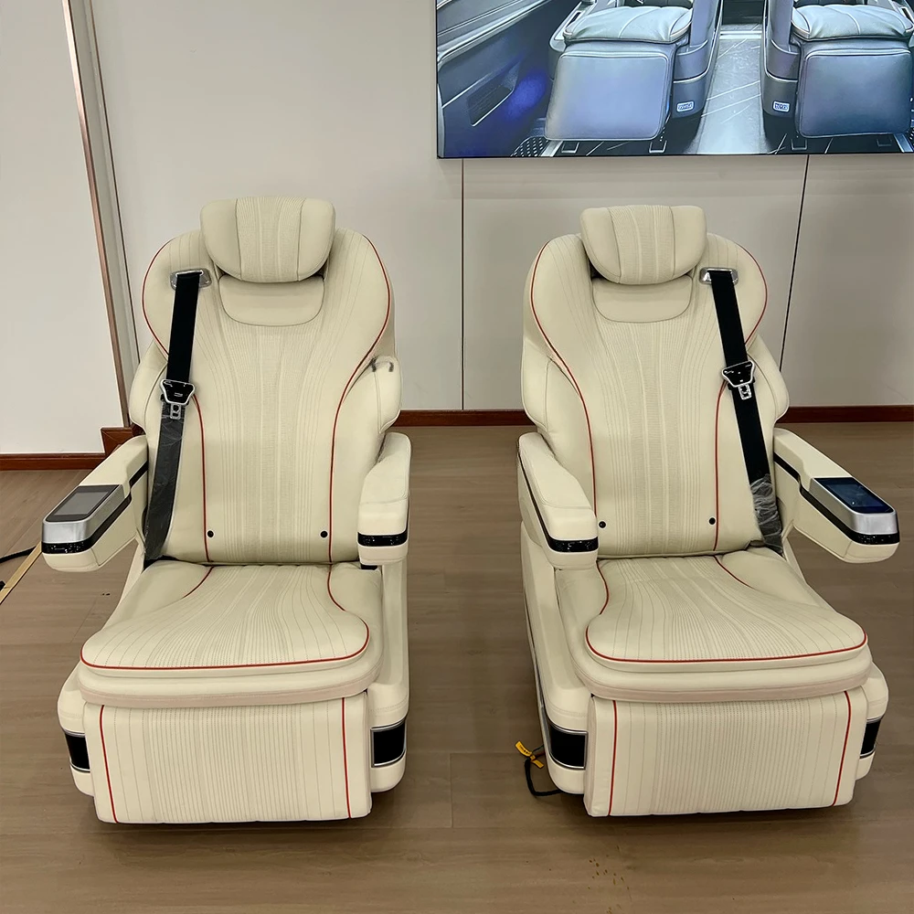 Luxury Leather Captain Seat with Adjustable Armrest for /Vclass/Vito/Metris/W447/Sprinter Van MPV SUV