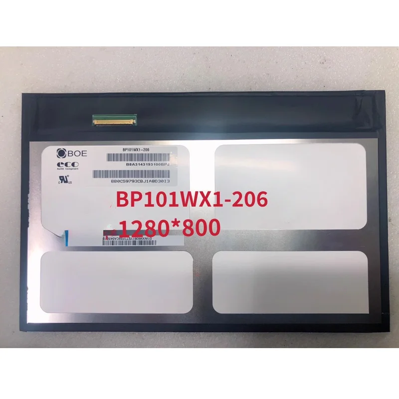 10.1-Inch BP101WX1-206 LCD Display Screen 1280 * 800 Full View LVDS