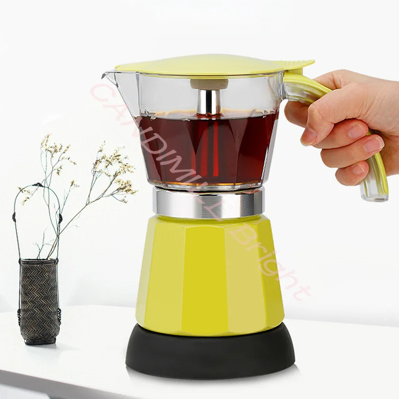 Electrical Espresso Mocha Pot Coffee Percolators Italian Mocha Coffee Maker Household Stovetop Tool Filter