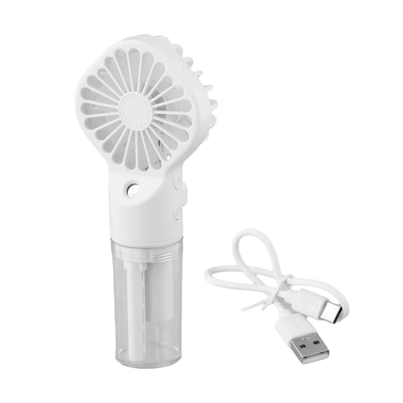 Portable Spray Water Mist Fan USB Charging Handheld Mini Cooling Fan 4 Speed Rechargeable Humidification Fan For Home Office