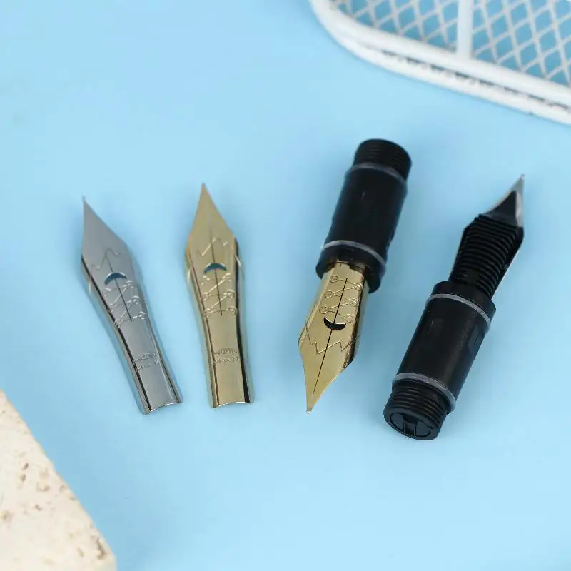 

1pcs For MAJOHN P136 P137 P138 P139 No.6 Solf Flex Nib Grip Section Fountain Pen Copperplate ES ER Round Body Point Nib