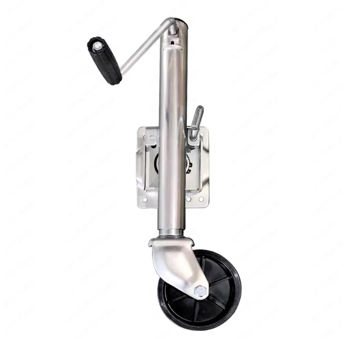 

Heavy Duty 6 Inch Trailer Jack, 1200lb Capacity Support Leg with Caster Wheel for RV Camper