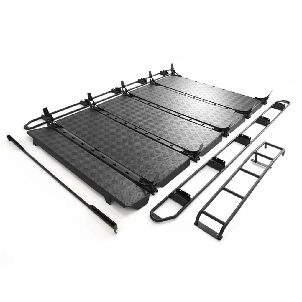 Roof Rack Aluminum and Steel Cargo Carrier, fit for W463 G500 G55 G550 G63 G65 G800, SUV Roof Cross Bars