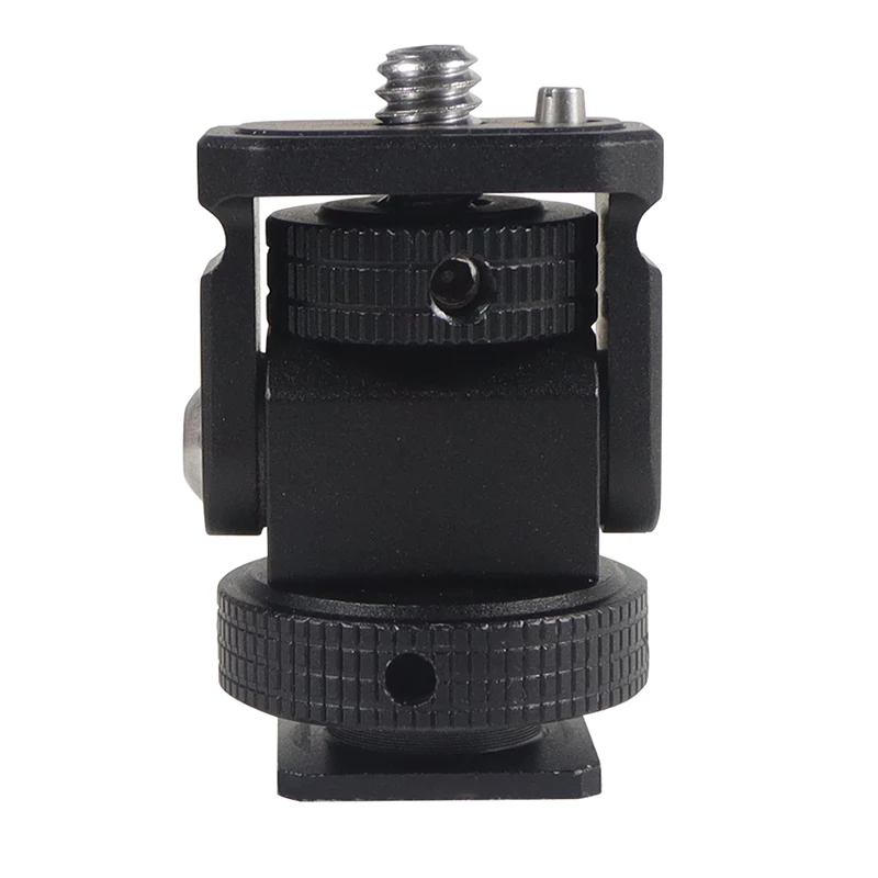 حامل شاشة EVF Mount مشبك شاشة دوار وإمالة مع حذاء بارد ARRI Pin 3/8 بوصة فتحة لـ DJI OSMO360 لضوء فلاش الكاميرا