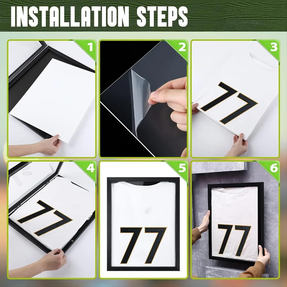 DT81 T Shirt Display Frame, 18x14Inch Shadow Box T Shirt Frame with 98% UV Protection Acrylic, 1Inch Depth of Usable Space