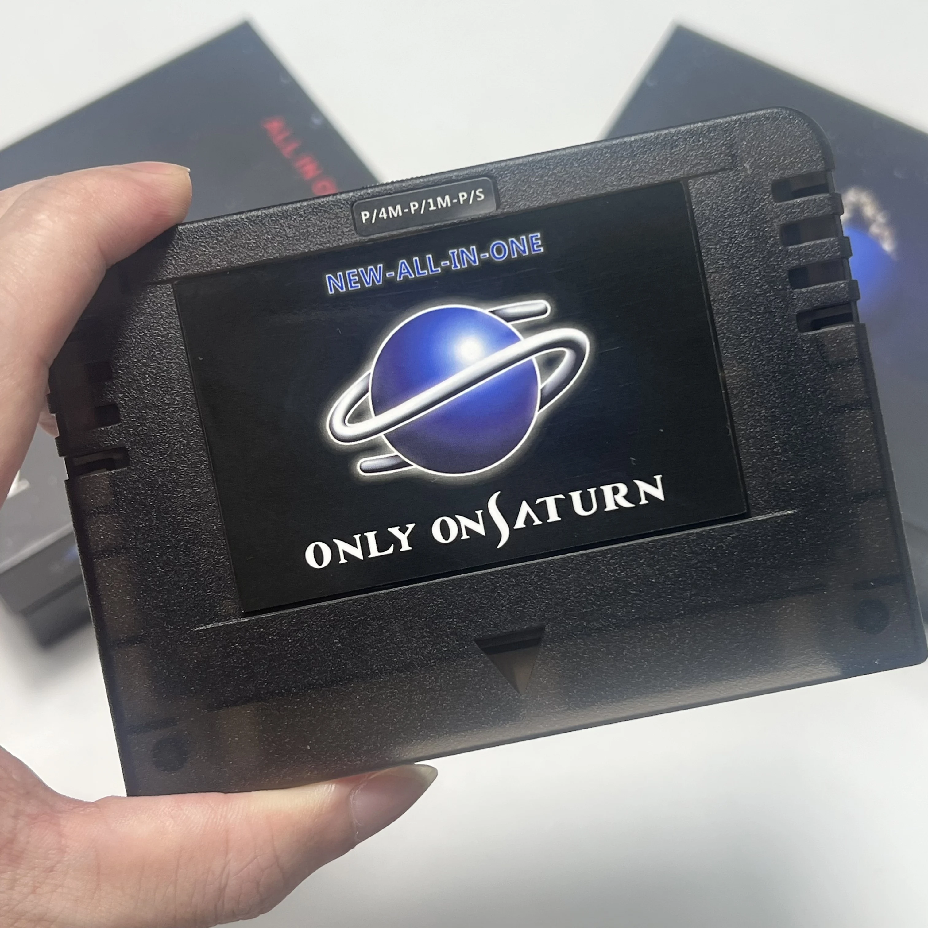Pseudo Saturn 4 In1 NEW-ALL-IN-1 With Direct Reading 4M Accelerator Goldfinger Function Action Replay 8MB Memory Card Cartridge