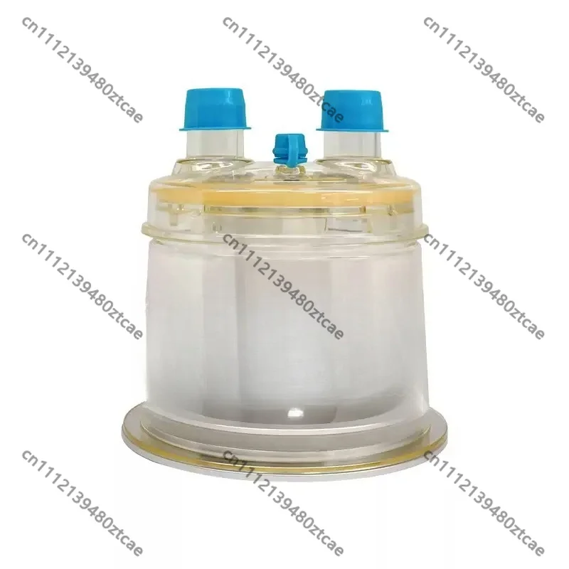 MR370 Humidifier Water Chamber, General Wetting Jar with Pipe Connector Thermometer for Ventilator Humidifier