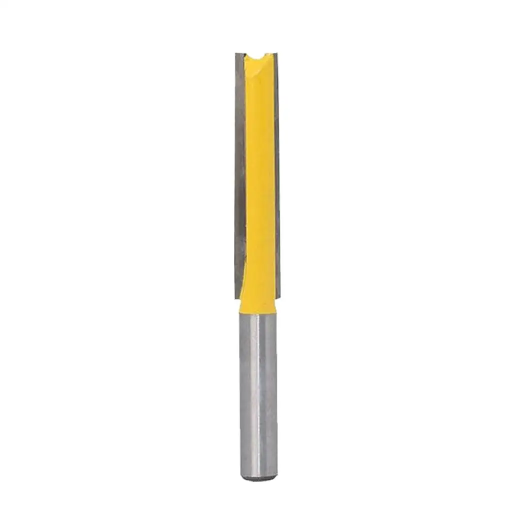 

2 Sizes Dual Flute Straight Shank Flush Router Bit Slotted Cutter