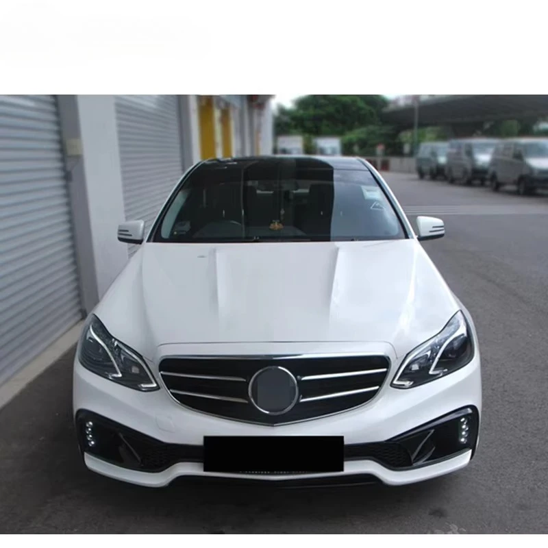 

For E Class W212 W-style 2014-2016 Year Frp Material Body Kit Fit Upgrade Body Parts Car Bumper Rear Spoiler for W212 Full Set