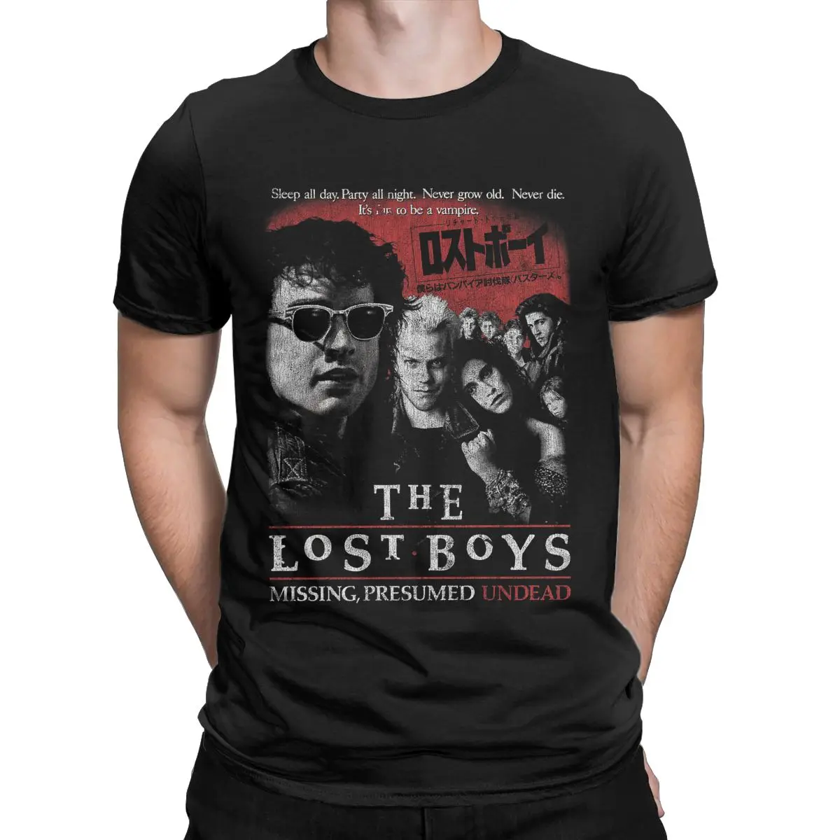 Scream Horror Movies The Lost Boys DISTRESSED VampirePure Cotton Tops Leisure Short Sleeve Crewneck Tees Unique T-Shirt